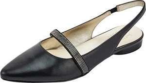 👠New NATURALIZER HALLY Size 9.5 WIDE Black Leather Low Heel Dress Shoes - Picture 1 of 12