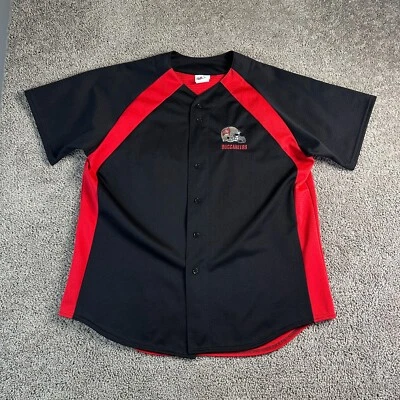 Camiseta deportiva vintage de los Tampa Bay Buccaneers para hombre XL negra estilo béisbol majestuosa años 90 Foto 1 de 4