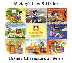 109+ BRIEFMARKENBLOCK WALT DISNEY ST VINCENT UND DIE GRENADINEN - Bild 1 von 1