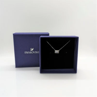 Swarovski Tennis Halskette Deluxe Kette Rhodiniert Necklace Simple 5568014 - Bild 1 von 4