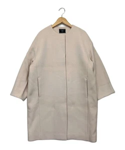 ENVÍOS Abrigo de lana sin cuello 36 beige Ext+++ - Imagen 1 de 7