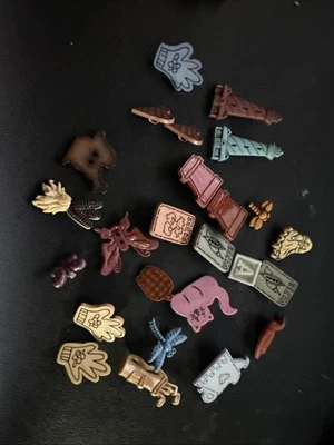 Vintage Button Lot Shank & Hole - Plastic Various Shapes & Sizes - Image 1 of 4