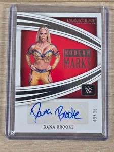 2022 Panini Immaculate WWE Modern Marks Auto /99 Dana Brooke #MM-DBK - Picture 1 of 2