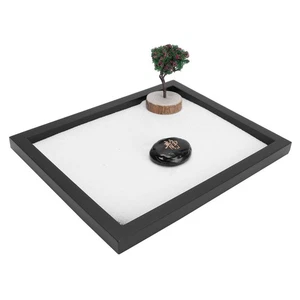 Zen Garden Kit Mini Meditation Japanese Sand Tray Tabletop Decoration CEL - Picture 1 of 12
