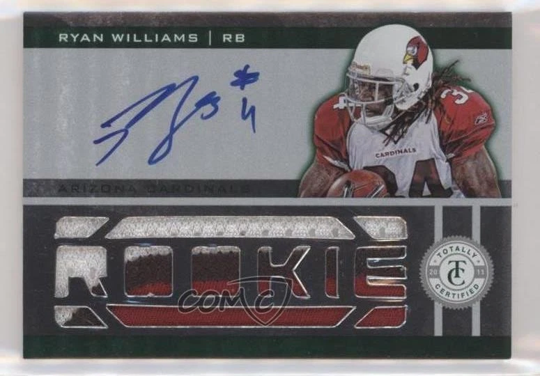 2011 Totally Certified Freshman Fabric Green /5 Ryan Williams Rookie Auto RC - Image 1 of 2