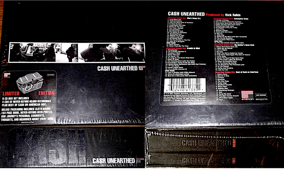 JOHNNY CASH rare CD BOX SET: UNEARTHED - 2003 LTD ED - 5 CDs - SEALED - Image 1 of 1