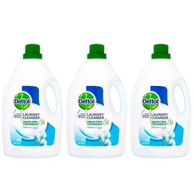 Dettol Antibacterial Cotton Breeze Laundry Cleanser 2.5L - Pack of 3