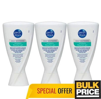 Pearl Drops Smokers Whitening Gel Effective Stain Removal Formula 50ml 3-Pack  - Image 1 of 4