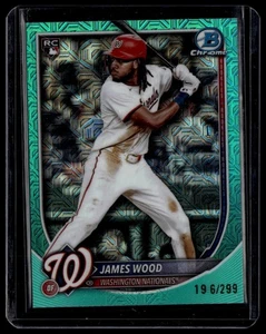 Bowman 2025 cromo #29 James Wood Aqua Mojo #/299 - Imagen 1 de 2