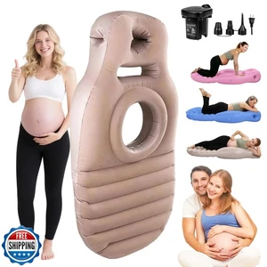 SEARART Inflatable Pregnancy Sleep Pillow: for Stomach Sleeping Full Body Mat - Picture 1 of 5
