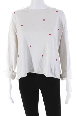 Sundry Womens Hearts Raw Boxy Sweatshirt Size 6 12049783 - Image 1 of 4
