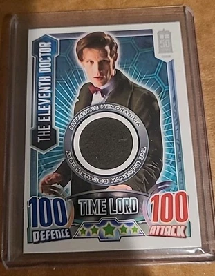 Dr Who ELEVENTH DOCTOR Alien Attax 50th Anniversary COSTUME RELIC CARD by Topps - Image 1 of 2