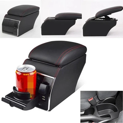 Caja reposabrazos para consola central Kia Soul 2010-2013 reposabrazos con puertos USB Foto 1 de 4
