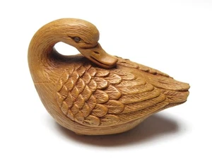 Japan Antique Netsuke duck inro ojime sagemono rare Meiji era 1868-1912 Original - Picture 1 of 7