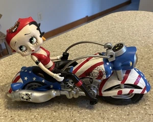 Estatuilla Betty Boop on Motorcycle grande 12" vintage detallada América - Imagen 1 de 4