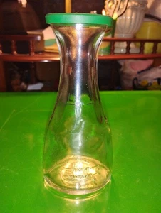 Vintage grüner Deckel Good Seasons Öl und Essig Salat Dressing Cruet Glasflasche - Bild 1 von 4