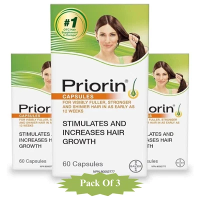 Priorin Hair Growth Vitamins, Biotin Stimulate Hair Growth 60 Count (pack of 3) - Image 1 of 4