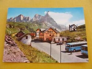 (FG.AS) ALBERGO PASSO ROLLE animata corriera (vg 1964, Timbro Pensione Zaluna) - Imagen 1 de 2