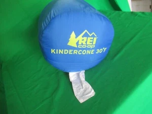 Saco de dormir REI Kindercone momia 30 grados jóvenes niños camping azul excelente - Imagen 1 de 6