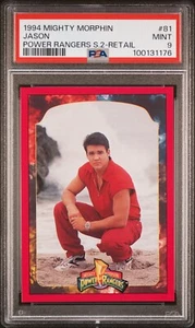 1994 POWER RANGERS #81 Jason Red RANGER RC Retail PSA 9 MINT POP 1 NONE HIGHER - Picture 1 of 2