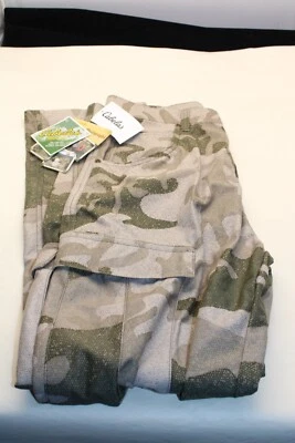 NEW Cabelas Microtex Classic Pants Outfitter Camo Green Gray Men’s Size 32 REG - Image 1 of 4
