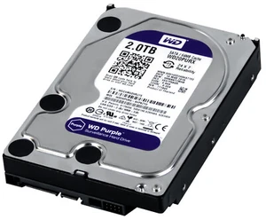 Disque Dur WD PURPLE 2TO WD20PURX 5400T/min 64Mo SATA III 3,5'' - Photo 1/3