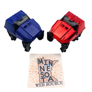 2 Knex Montagne Rosse Auto Viola e Rosso Cromato - K'nex Micro Ricambi - Foto 1 di 3