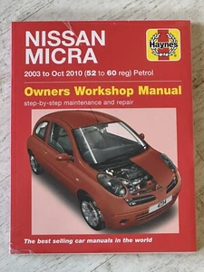 NEW - Haynes Manual 4734 - Nissan Micra, 2003 to 2010, petrol - Picture 1 of 1