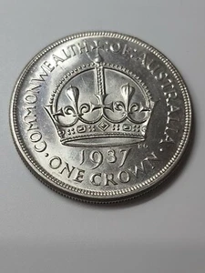 Australian 1937 CROWN UNC - Imagen 1 de 6