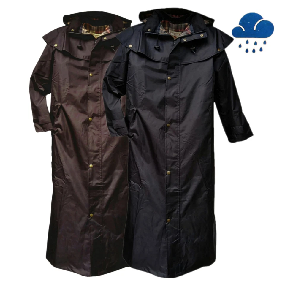 Scippis Stockman Coat Regenmantel Reitmantel Wind Wasserdicht black brown unisex - Bild 1 von 1