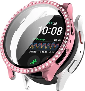 FTRONGRT Cover Compatibile Con Samsung Galaxy Watch 7 40Mm, PC + Pellicola Tempe - Zdjęcie 1 z 12