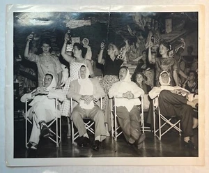 Vintage Photo Cruise Ship SS Ile De France French Line 1950's Party Scene - Picture 1 of 4