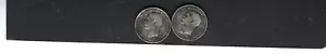 Greece: 1910 & 1911 - 1 Drachma 0.835 Silver Fine 2 Coins. AS Shown on Scan - Picture 1 of 2
