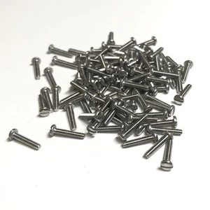 (PKG of 100) 2-56 x 7/16" Machine Screw, Slotted Pan Head, 18-8 Stainless Steel - Picture 1 of 2