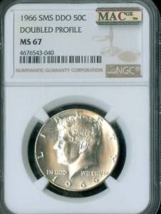 1966 DDO KENNEDY HALF NGC MS67 PQ MAC SPOTLESS BLAST WHITE . - Picture 1 of 2