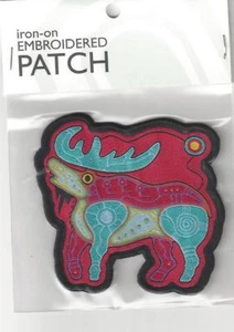 Moose Native Art Souvenir Canada Patch - Picture 1 of 1