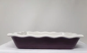 Select Home 10" x 8" rechteckiger Bäcker 2 Quart Keramik einzeln lila Art.-Nr. 18* - Bild 1 von 3
