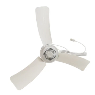 Portable Ceiling Fan Mini USB Tent Fans for RV Camping Outdoor Gazebo Canopy - Image 1 of 4
