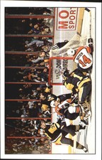 1989-90 Panini Stickers Calgary Flames Hockey Card #10 Flyers score