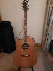 left handed electro acoustic guitar