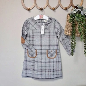 🌿 NWT Hope & Henry Girl’s Quilted Ponte Riding Dress – Size 5 – Fall Style - Picture 1 of 6