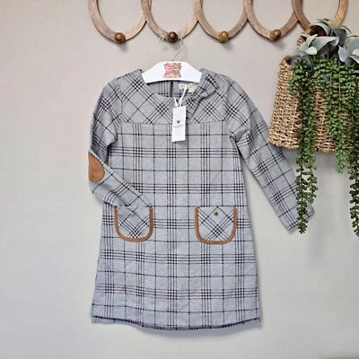 🌿 NWT Hope & Henry Girl’s Quilted Ponte Riding Dress – Size 5 – Fall Style - Image 1 of 4