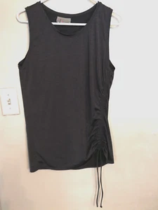 Athleta Damen Tank Top L ärmellos grau Logo Bluse Shirt sportlich Training Gym - Bild 1 von 4