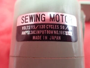 Vintage Sewing Machine Motor Japan Tested - Picture 1 of 10