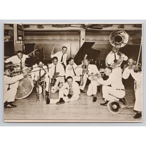 New Orleans Harmony Serenaders Jazz Orchestra Streckfus Dampfer 1920er Postkarte - Bild 1 von 2