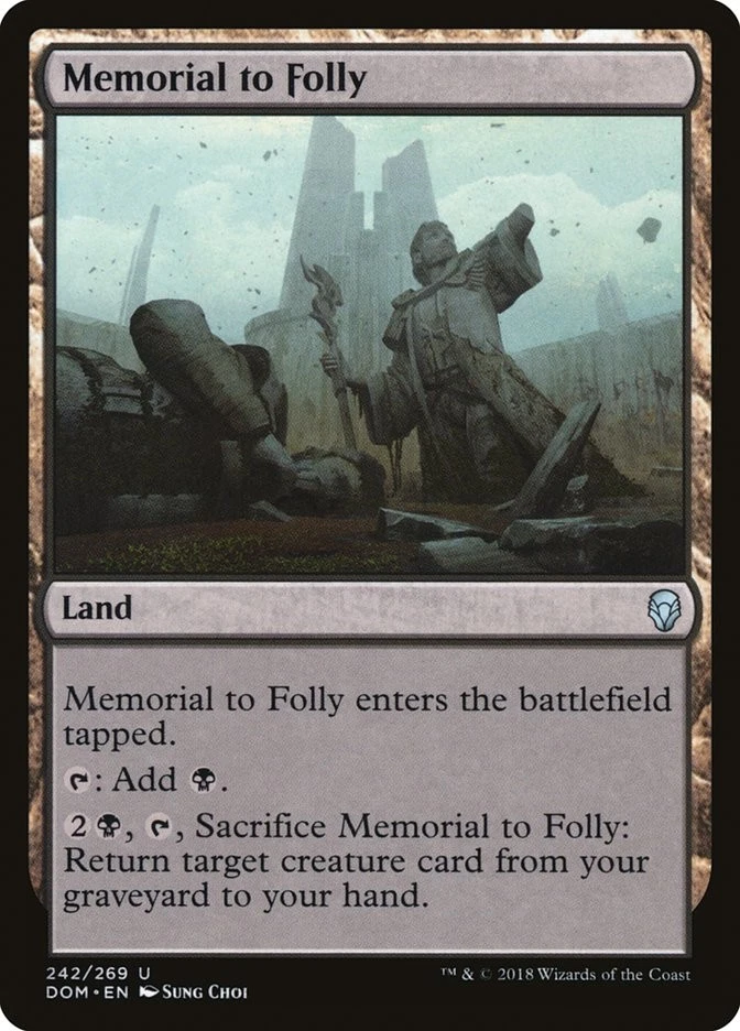 Memorial to Folly [Dominaria] (DOM 242) Near Mint - Image 1 of 1