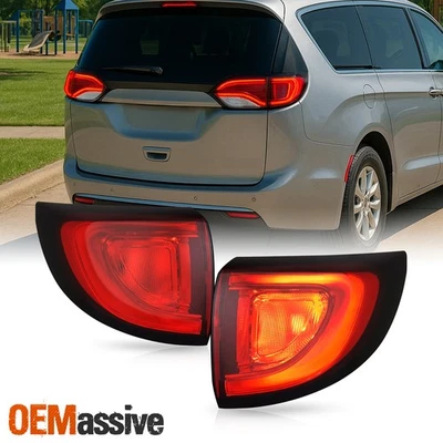For 2017-2022 Chrysler Pacifica LED Running Signal Red Tail Light Outer Pair L+R - Image 1 of 4