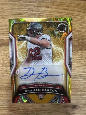 2024 Topps Resurgence Graham Barton Gold Ray Wave /50 RC Auto #RRS-GB - Image 1 of 4
