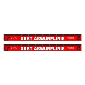 Dart Line Floor Sticker 2-Piece Dart Throw Toe Line Marker Floor  - Picture 1 of 12