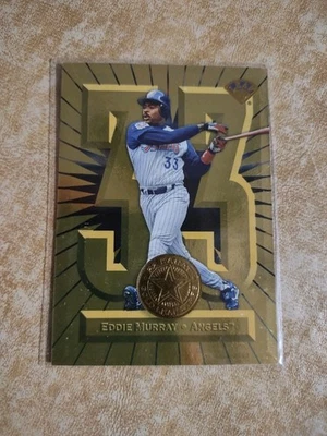 Hoja Eddie Murray 1997 Gold Leaf Stars California Angels 1149/2500 #34 Los Angel Foto 1 de 2